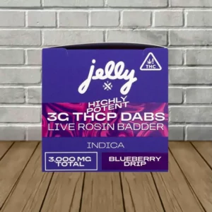 jelly thcp high potency 3g dabs live rosin badder blueberry drip indica